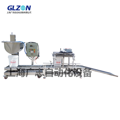 防水涂料 瓷砖胶 云石胶 乐器胶 水胶 塑料桶全自动灌装机