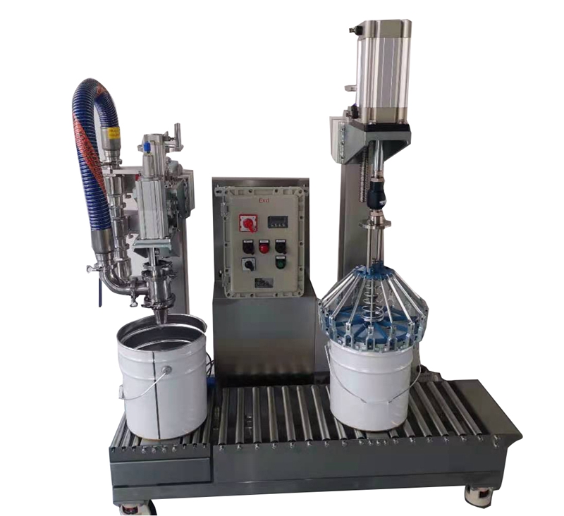 石化液体灌装机 计量称重灌装机 供应化工弱酸类灌装机（16L）